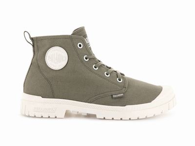 Botas Palladium PAMPA SP20 HI CANVAS Hombre Verde | Costa Rica-35620